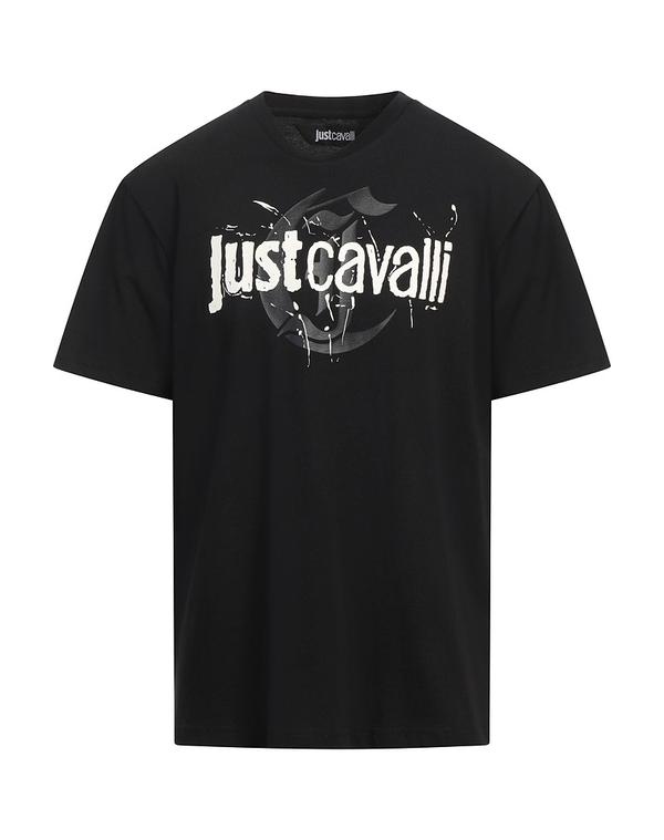 ジャストカバリ メンズ トップス Tシャツ JUST CAVALLI Black ブラック｜ReVida 店