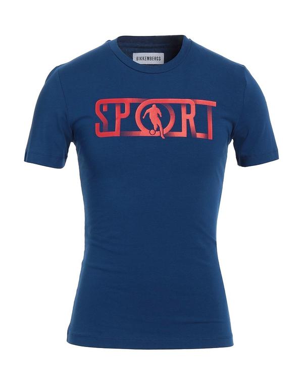 ビッケンバーグス メンズ トップス Tシャツ BIKKEMBERGS Blue ブルー