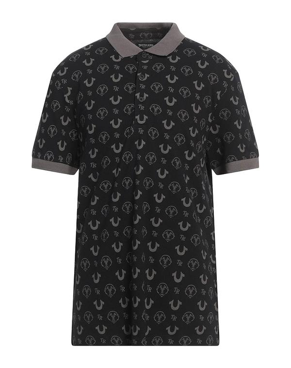 トゥルーレリジョン メンズ トップス スポーツシャツ TRUE RELIGION Black 黒いこと