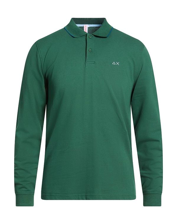 サンシックスティーエイト メンズ トップス スポーツシャツ SUN 68 Dark Green 緑であること