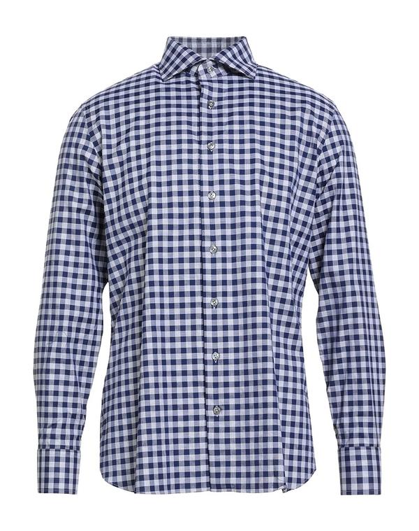 ラルディーニ メンズ トップス シャツ LARDINI Navy ネイビー