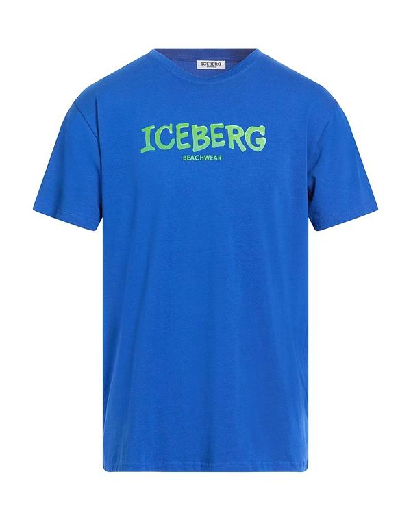 アイスバーグ メンズ トップス Tシャツ ICEBERG Blue ブルー｜ReVida 店