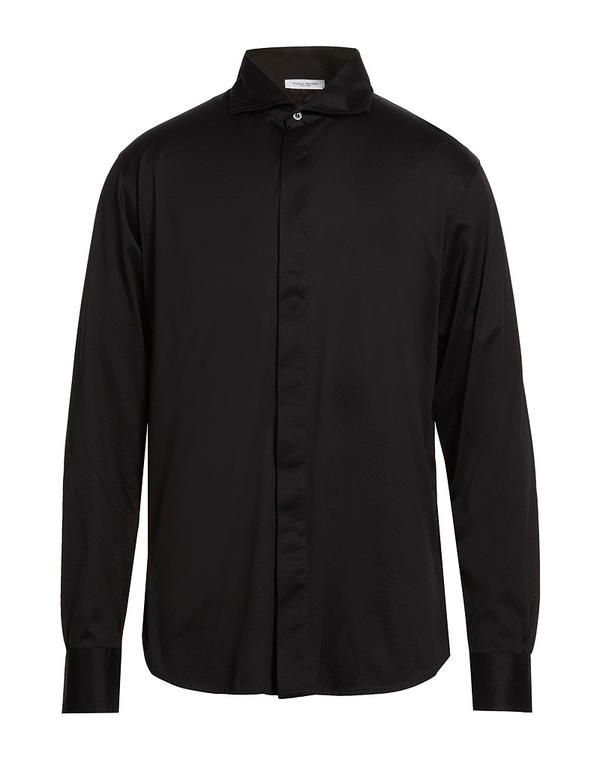 パウロペコラ メンズ トップス シャツ PAOLO PECORA Black ブラック|ReVida 店