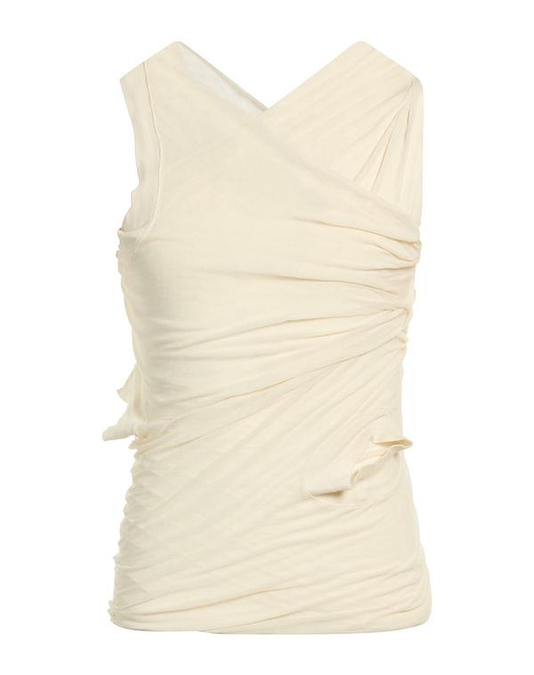 リックオウエンス メンズ トップス シャツ タンクトップ RICK OWENS Ivory アイボリー|ReVida 店