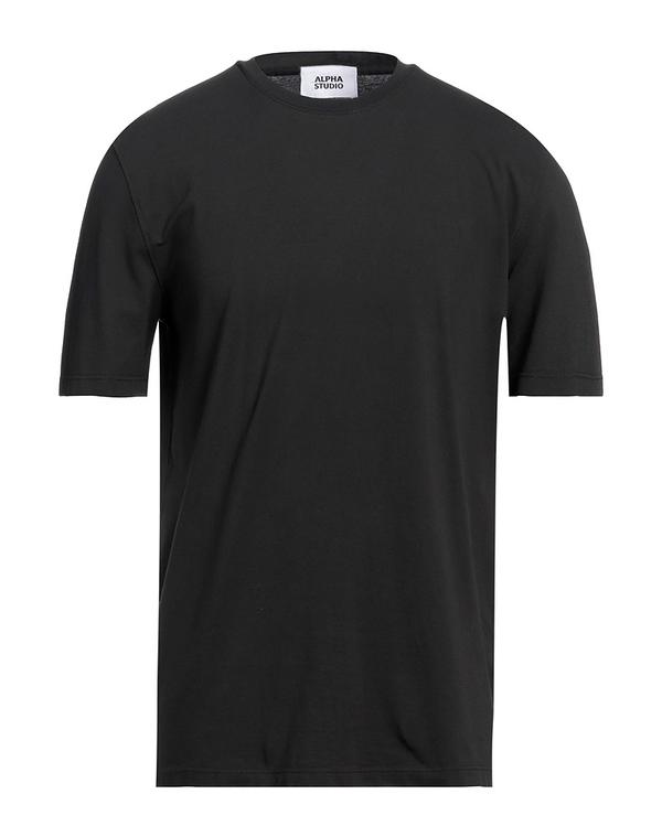 アルファス テューディオ メンズ トップス Tシャツ ALPHA STUDIO Black ブラック