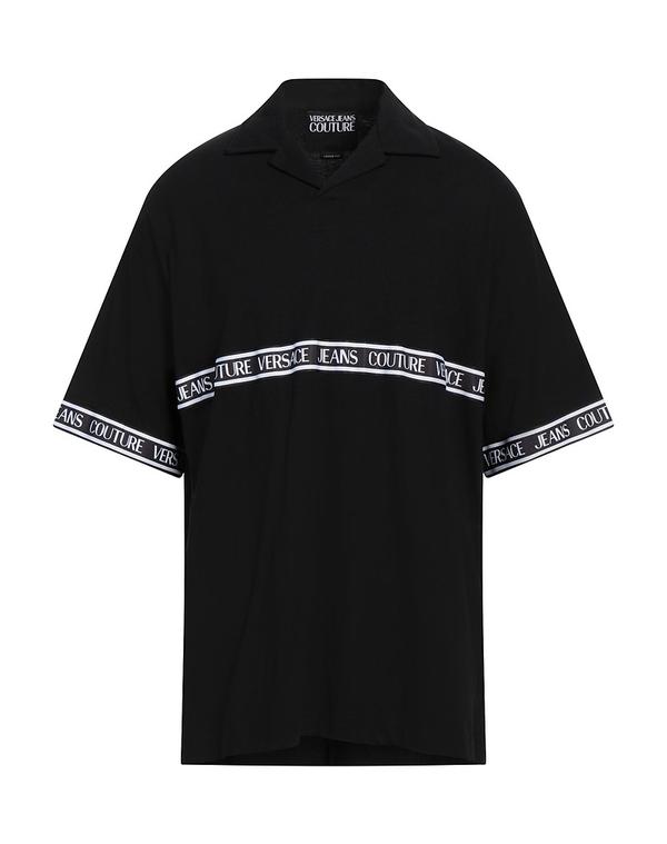ヴェルサーチ メンズ トップス スポーツシャツ VERSACE JEANS COUTURE Black 黒いこと