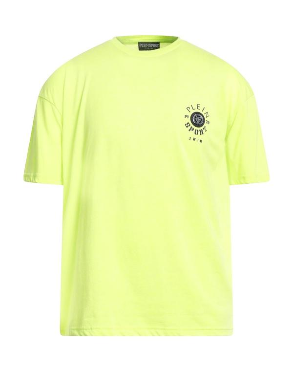 飾り気の無い 運動競技 メンズ トップス プルオーバー PLEIN SPORT Lime Green 菩提樹