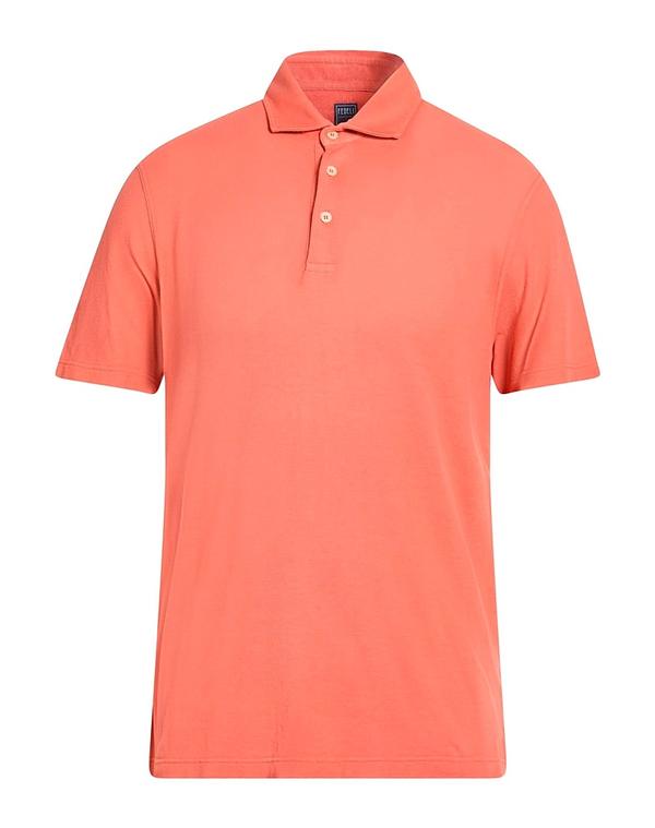 フェデーリ メンズ トップス スポーツシャツ FEDELI Orange オレンジ色