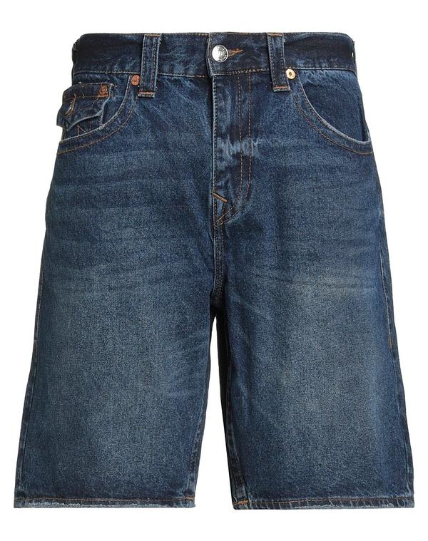トゥルーレリジョン メンズ ボトムス ハーフパンツ・ショーツ TRUE RELIGION デニムショートパンツ Blue ブルー｜ReVida 店