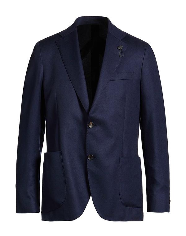 ラルディーニ メンズ アウター ジャケット・ブルゾン LARDINI テーラードジャケット Midnight Blue ブルー