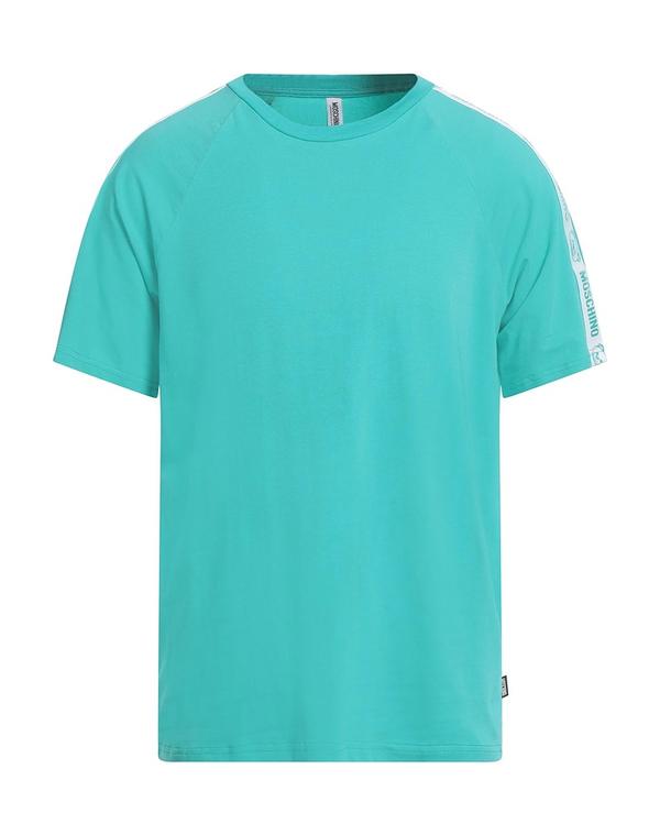 モスキーノ メンズ トップス Tシャツ MOSCHINO アンダーＴシャツ Turquoise Blue ブルー