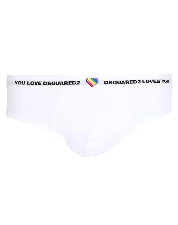 ディースクエアード メンズ アンダーウェア ブリーフパンツ DSQUARED2 ショーツ White ホワイト 11,385円