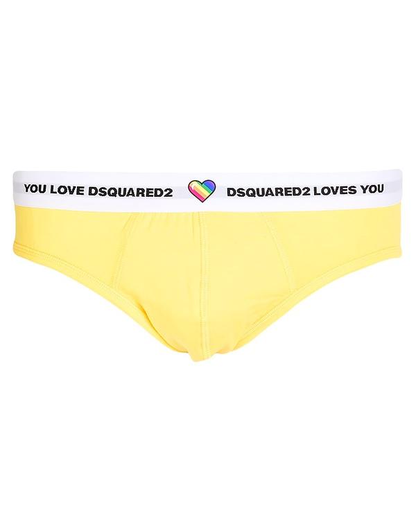 ディースクエアード メンズ アンダーウェア ブリーフパンツ DSQUARED2 ショーツ Yellow イエロー
