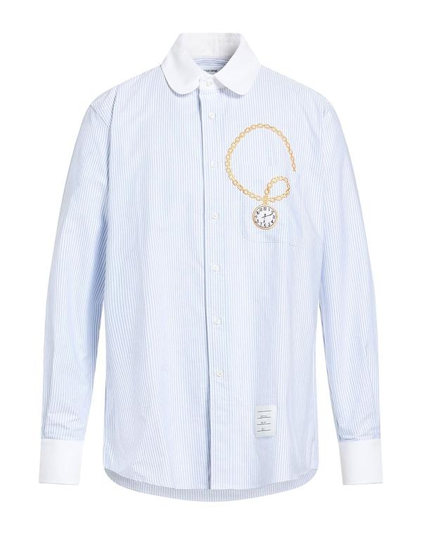 トム赤銅色 メンズ トップス プルオーバー THOM BROWNE Sky Blue 青碧