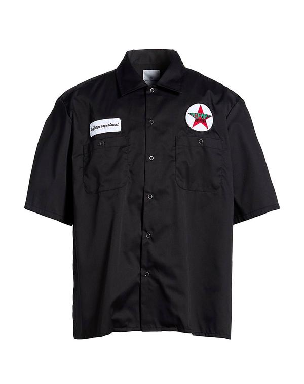 ユニフォームエクスペリメント メンズ トップス シャツ UNIFORM EXPERIMENT Black ブラック