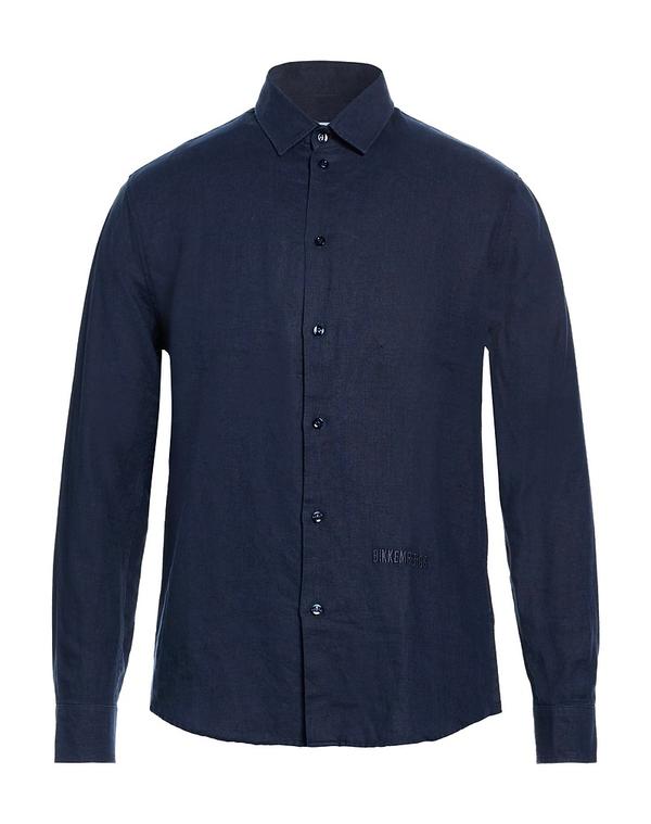 ビッケンバーグス メンズ トップス シャツ BIKKEMBERGS Navy ネイビー