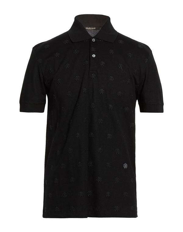 ロベルトカヴァリ メンズ トップス スポーツシャツ ROBERTO CAVALLI Black 黒いこと