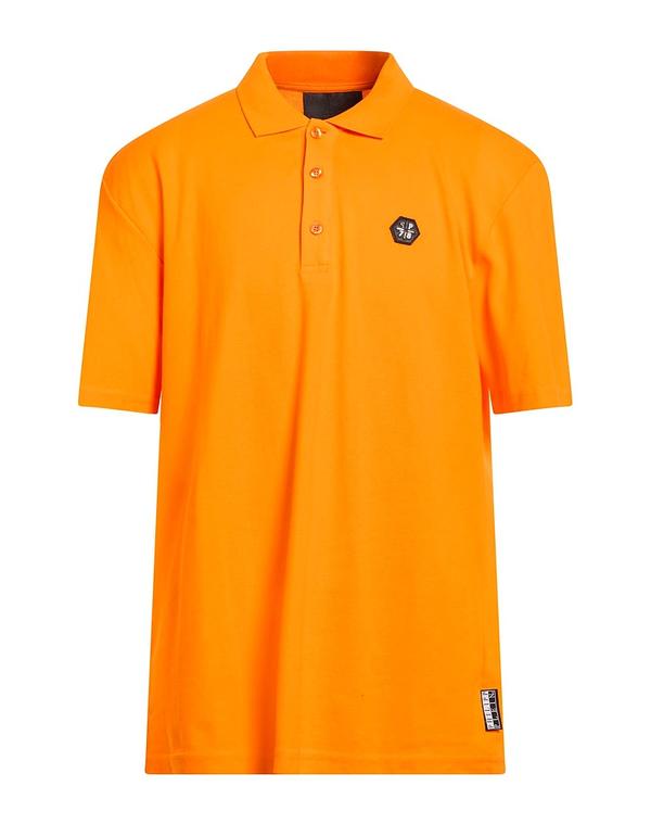 フィリップ飾り気のない メンズ トップス スポーツシャツ PHILIPPLEIN Orange オレンジ色