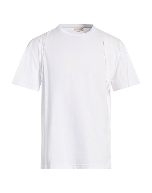 マックイーン メンズ トップス Tシャツ MCQUEEN White ホワイト｜ReVida 店 53,280円