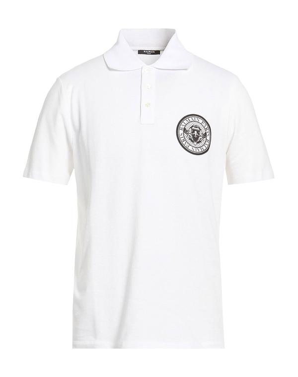 バルマン メンズ トップス スポーツシャツ BALMAIN White 白いこと