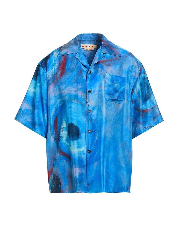 マルニ メンズ トップス ティーシャツ MARNI Azure Blue 青碧