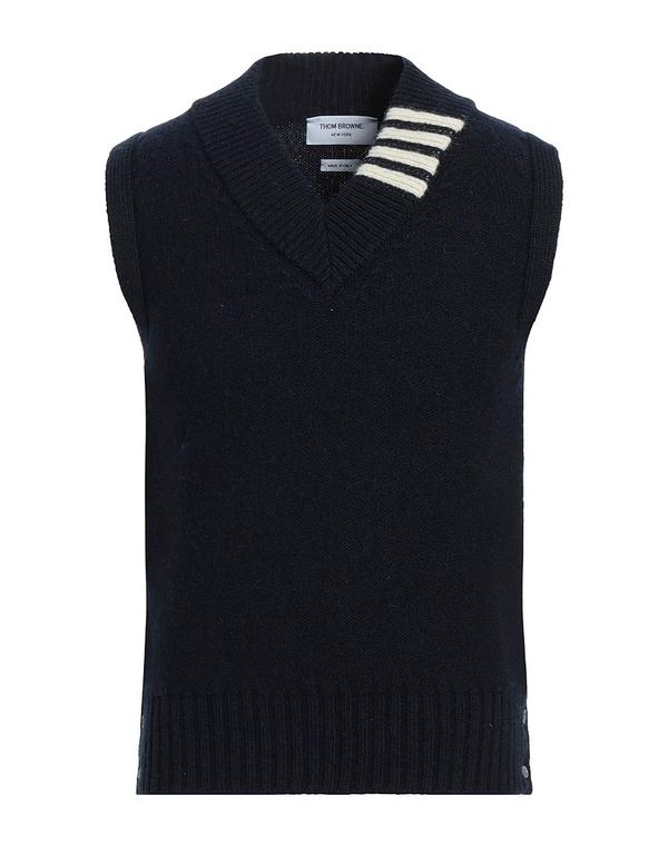 トム赤銅色 メンズ トップス プルオーバー ティーシャツ THOM BROWNE Midnight Blue 青色