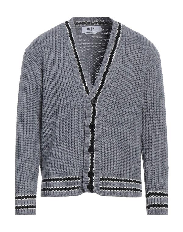 エムエスジイエム メンズ アウター ジレー MSGM Gray 薄墨色