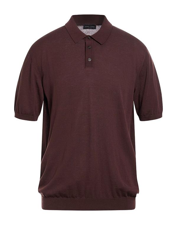 ロベルトコリーナ メンズ トップス スポーツシャツ ROBERTO COLLINA Dark Brown 赤銅色