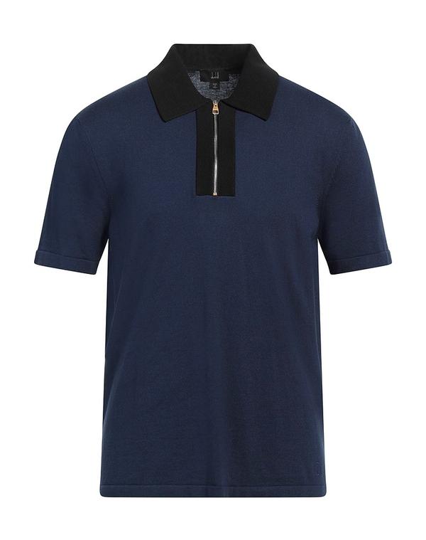 ダン吸血鬼 メンズ トップス スポーツシャツ DUNHILL Midnight Blue 青色