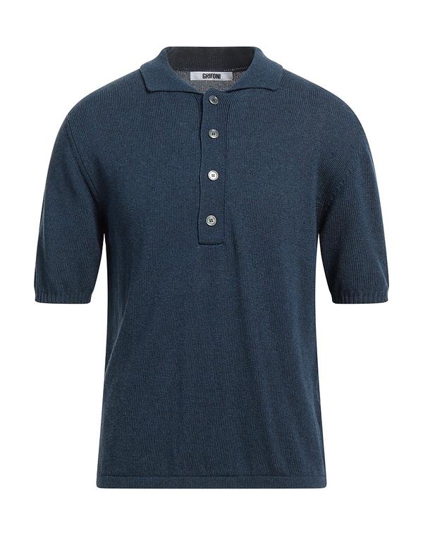 グリフォーニ メンズ トップス スポーツシャツ GRIFONI Navy 米国海軍