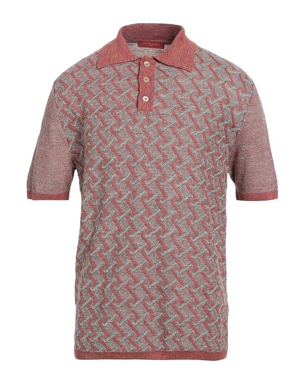 ダニエル フィエゾリ メンズ トップス スポーツシャツ DANIELE FIESOLI Reddish Brown 赤銅色