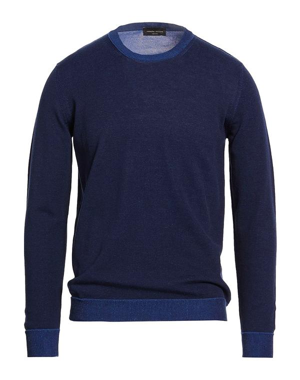 ロベルトコリーナ メンズ トップス シャツ プルオーバー ROBERTO COLLINA Midnight Blue ブルー