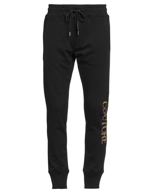 ヴェルサーチ メンズ ボトムス 心地好いズボン下 スウェットパンツ VERSACE JEANS COUTURE Black 黒いこと