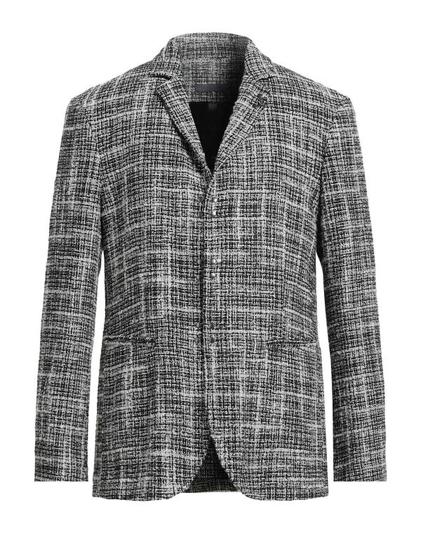 ジョンバルベイトス メンズ アウター ジャケット・ブルゾン JOHN VARVATOS テーラードジャケット Black ブラック
