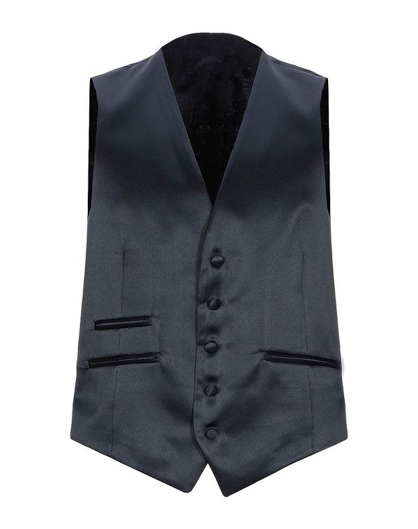 マニュエル リッツ メンズ トップス ベスト MANUEL RITZ ジレ Midnight Blue ブルー