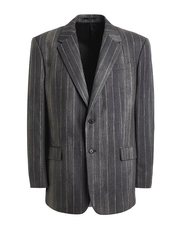 ヴェルサーチ メンズ アウター ジャケット・ブルゾン VERSACE テーラードジャケット Lead Gray グレー