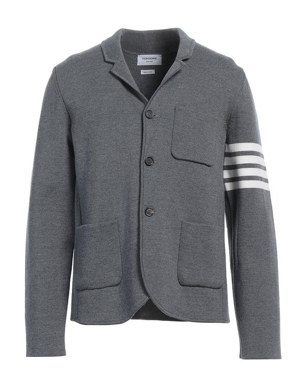 トムブラウン メンズ アウター ジャケット・ブルゾン THOM BROWNE テーラードジャケット Gray グレー