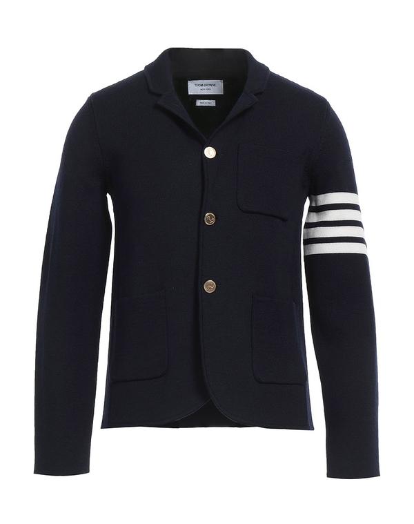 トム赤銅色 メンズ アウター 上衣・上衣 THOM BROWNE テーラードジャケット Midnight Blue 青色