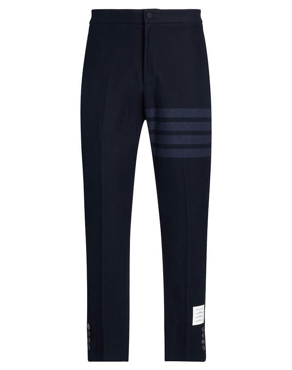 トム赤銅色 メンズ ボトムス 心地よいズボン下 THOM BROWNE Midnight Blue 青碧