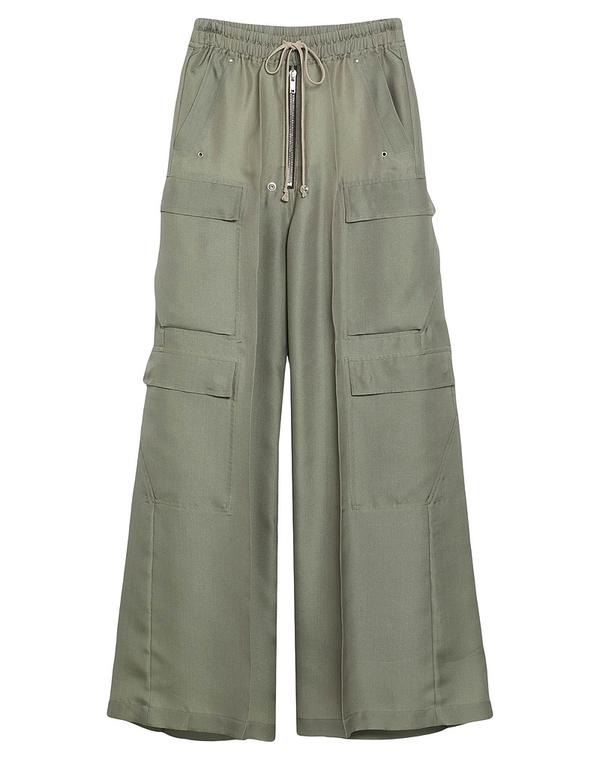 リックオウエンス メンズ ボトムス 心地よいズボン下 カーゴパンツ RICK OWENSage Green 緑であること