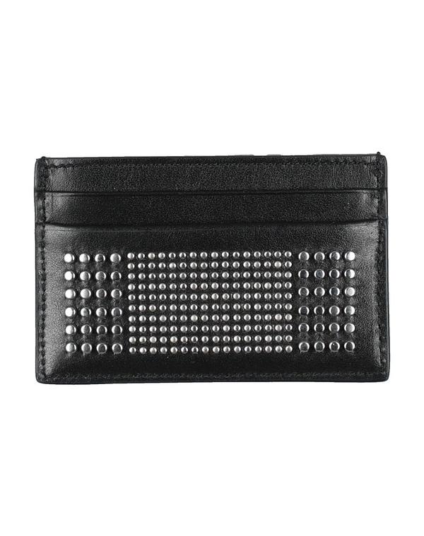 マックイーン メンズ アクセサリー 財布 カードケース MCQUEEN Black ブラック|ReVida 店