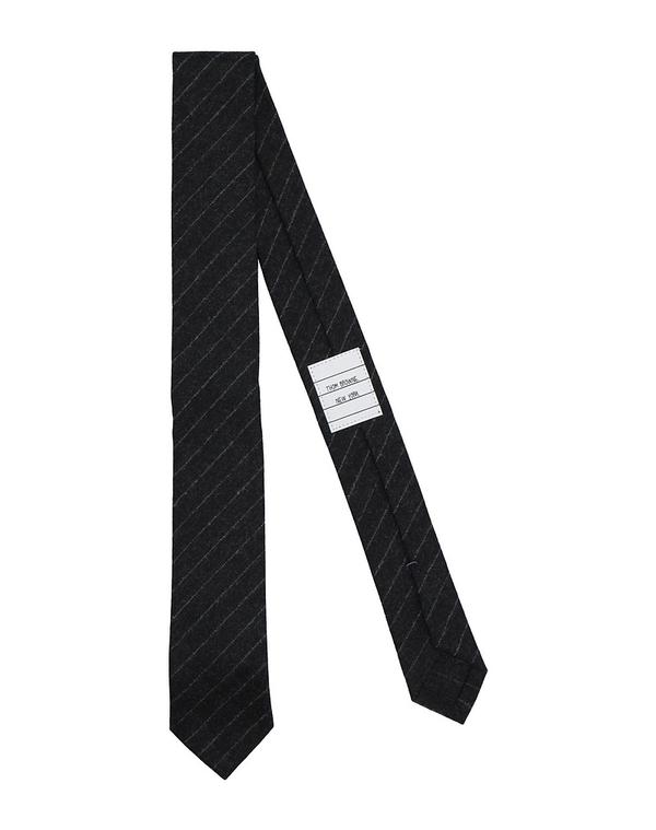 トム赤銅色 メンズ 付属物 タイ THOM BROWNE \u0026 Charcoal 濃灰色