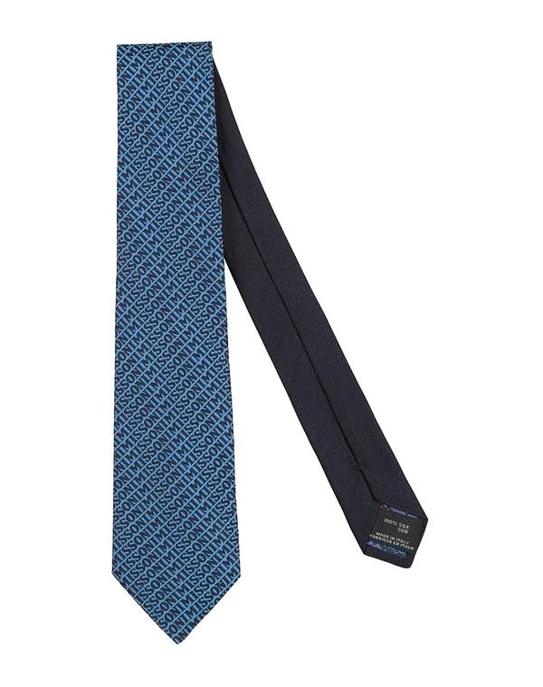 ミッソーニ メンズ 付属品 タイ MISSONI \u0026 Blue 青み