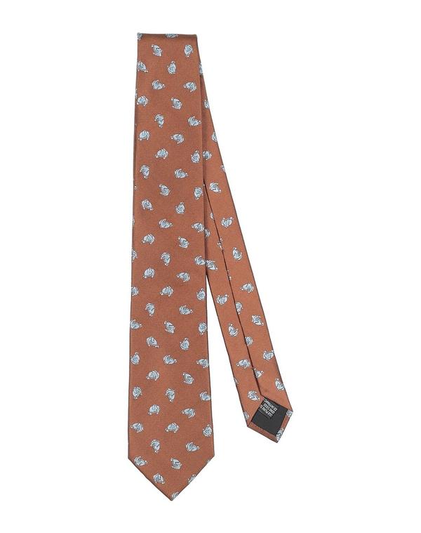 ランバン メンズ 付属品 タイ LANVIN \u0026 Brown 赤銅色