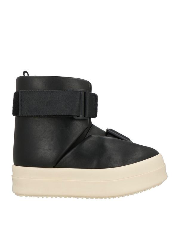 リックオウエンス メンズ シューズ ブーツ・レインブーツ 遊撃手ブーツ RICK OWENS Black 黒いこと