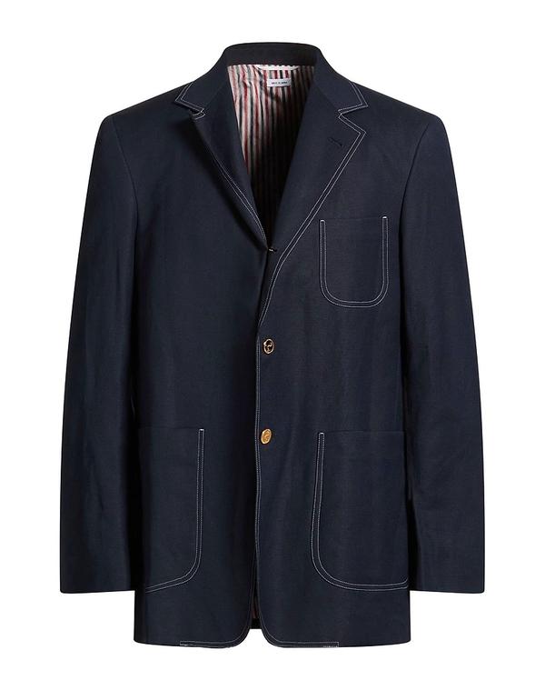 トム赤銅色 メンズ アウター 上衣・上衣 テーラードジャケット THOM BROWNE Navy 米国海軍 コート・ジャケット-メンズファッション