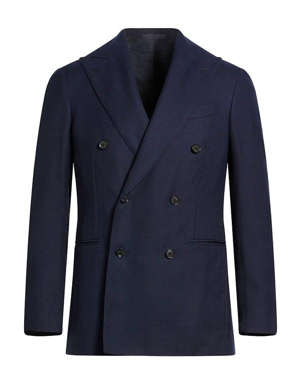 カルーゾ メンズ アウター ジャケット・ブルゾン テーラードジャケット CARUSO Navy ネイビー｜ReVida 店