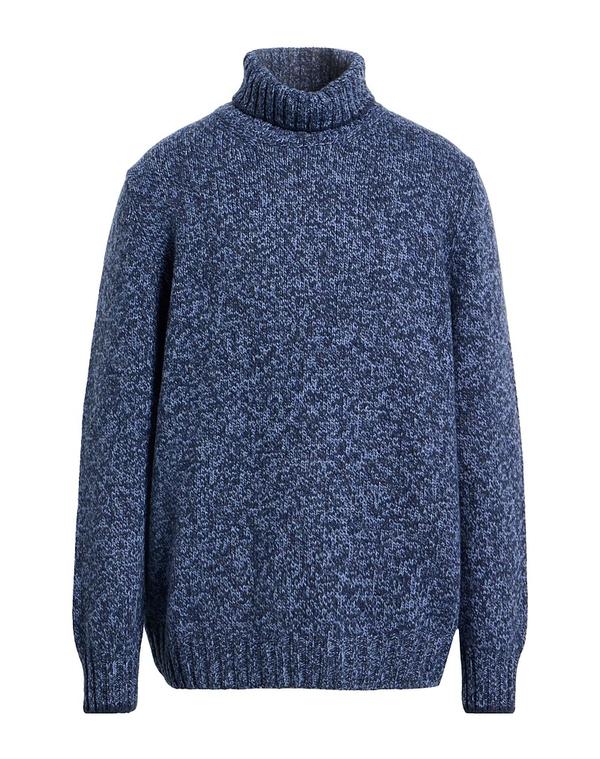 グランサッソ メンズ アウター ニット・セータートルネック GRAN SASSO Navy ネイビー