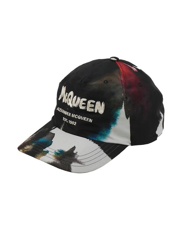マックイーン メンズ 付属物 鳥打ち帽 MCQUEEN Black 黒いこと