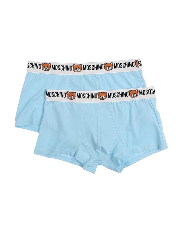 モスキーノ メンズ アンダー御召しもの さる股引き MOSCHINO Sky Blue 青碧